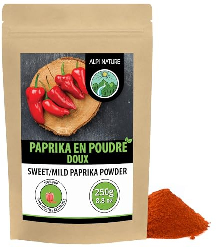 Alpi Nature Sött Paprikapulver 250g, Malen Röd Paprika, Paprikakryddpulver, Sött Paprika Pulver