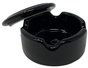 Porcelain Junction Box Retro Surface-Mounted Electrical Junction Box White / Black Nostalgic Wall Box Dimensions: Diameter 70 mm - Height 30 mm with 4 Outlets (Black)