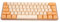 NIZUUONE Gaming Keyboard USB 61 Keys RGB Light Contrast Mechanical Wired Keyboard for Office Games (Orange Beige)