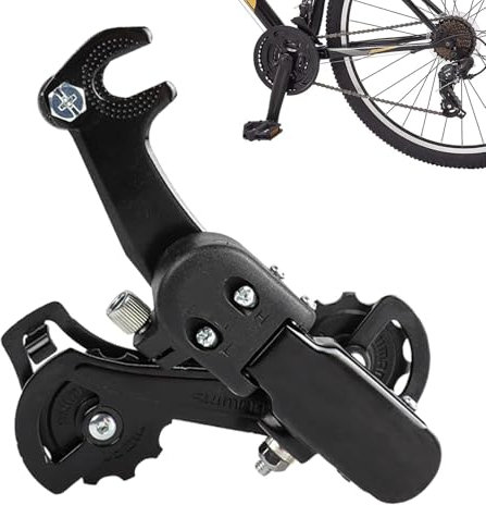 Fahrrad-Schalthebel, Fahrrad-Schaltwerk, 6-Gang-Geschwindigkeitsschaltwerk, 6-7-Gang-Schalthebel aus Aluminiumlegierung, geräuschloses Harzführungsrad für Straßenradfahren