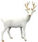 QUMIIRITY 1stk Weihnachtshirsch Weiße Rentierfigur Weißes Hirschdekor Outdoor-Spielzeug Rentierfiguren Zu Weihnachten Weihnachtsdekoration Mit Rentieren Innenschale Aus Polyethylen