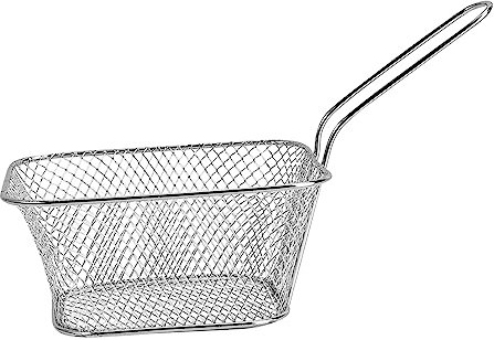 PRETYZOOM Sieb für Lebensmittel Pommes Friteuse Mini-Fritteuse Pommes Servierkorb Mini Airfryer kitchen helper kitchenaide Frying basket Frittierkorb aus Edelstahl Bratkorb für Kartoffeln