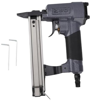 LOCADENCE Pneumatic Brad Nailer, Quiet Nail Gun, 100 Nails Capacity 0.4Mpa to 0.8Mpa Air Nailer Tool, Staple Gun for Framing Woodworking