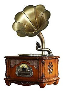 Tocadiscos De Vinilo, Tocadiscos De Vinilo Antiguo Retro Clásico De Bronce, Altavoces Estéreo, Sistema De Decoración del Hogar, Control De Gramófono