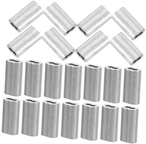 Cabilock Manguito 8 Forma Aluminio Cable De Acero Abrazadera Prensado Cables Profesional