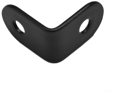 Staffe ad angolo retto in acciaio inox, confezione da 10 pezzi, a forma di L, per rafforzare i giunti di mobili e armadi (20 x 20 x 16 mm)