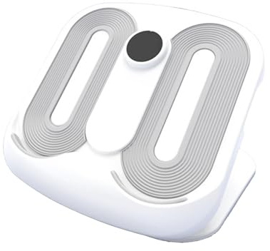 Fenteer Tabla de Estiramiento de pantorrillas, Tabla de Fitness, Estiramiento de piernas, 12 Niveles, Ajustable para talón, Blanco