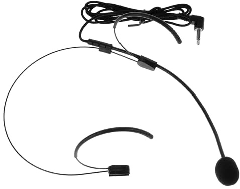 CATIEBYE Micrófono de Diadema para Escenario Cable Ligero y Material Plástico, Fácil de Transportar y Almacenar para Presentaciones Profesionales