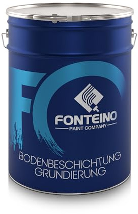 Fonteino Apprêt pour sol - Primaire d'adhérence sol béton - Peinture à base d'eau et époxy - 5KG