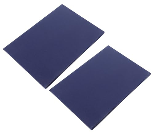 Cabilock Copertina Porta Certificati A4 Blu 2 Pezzi, Custodia in Cartone per Diplomi e Riconoscimenti, Cartella di Presentazione per Premi e Certificati di Riconoscimento Ufficio