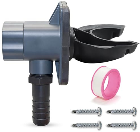 Regensammler für Fallrohre 100 mm - Regenwassersammler für Regentonnen bis 80 m² Dachfläche, Regenrinnen Ablauf aus robustem PVC & Gummi