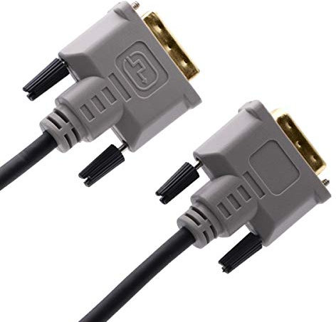 Cablesson DVI to DVI cable - Broadband, DVI-D male to DVI-D male with gold-plated connectors. Single link 19 pin, for TV, monitor and projector, HDTV resolutions up to 1920x1080 - Black, 10m.