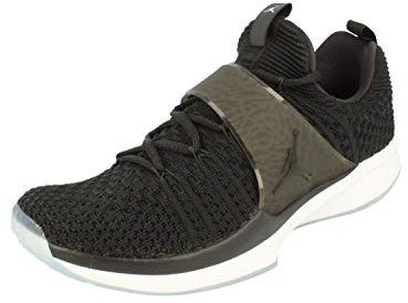 Nike Air Jordan Trainer 2 Flyknit Mens Basketball Trainers 921210 Sneakers Shoes (UK 8.5, Black White 010)