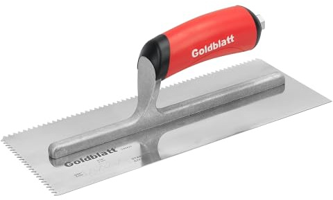 Goldblatt Trowel Pro Stainless Steel V-Notch Trowel 3/16 in. x 5/32 in.