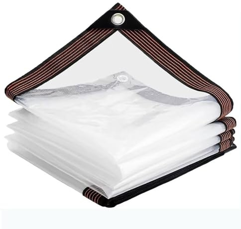 JXK Heavy Duty Clear Tarp Cover 8x10