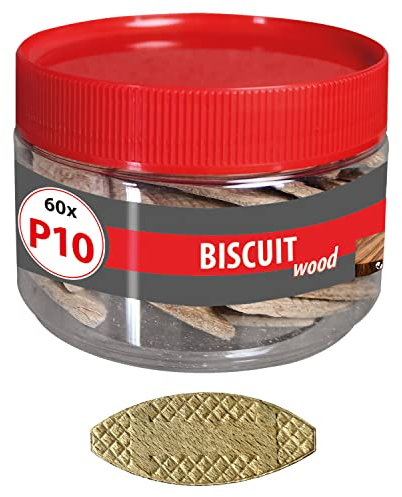 TOX tassello piatto Biscuit Wood misura P10 in faggio massiccio per il fissaggio stabile di componenti in legno, disponibile in 3 misure, 015260241