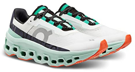 ON Damen Cloudmonster W Mint Wanderschuhe, Weiß, 40 EU