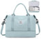 Reisetasche Damen Handgepäck Tasche Sporttasche Weekender Bag Schwimmtasche Wasserdicht Travel Bag Duffle Bag Fitnesstasche Trainingstasche Krankenhaustasche mit Schuhfach,A6-Blau