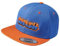 (A) Cap Flexfit Snapback : Smash - Kappe Herren & Damen Jugendliche (Royal Blue/Orange - One Size)