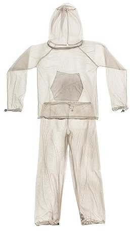 ＡＷＨＡＯ Adult Anti-Mosquito Suits, Mesh Jacket, Outdoor Body Protection Fishing Clothing, Khaki M L