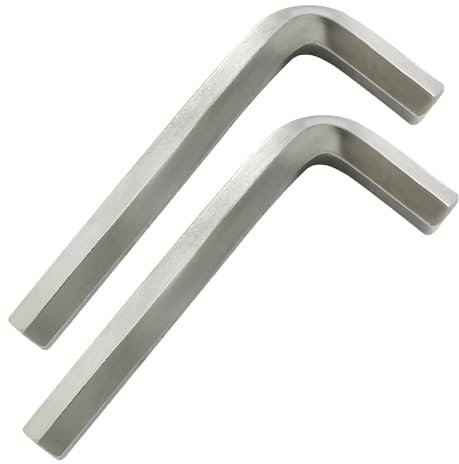 Biaungdo Juego de 2 llaves hexagonales de 14 mm, llave Allen pequeña, llave hexagonal en forma de L, juego de llaves hexagonales, herramienta de reparación de repuesto de cabeza hexagonal para reparar