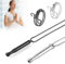 HIULLEN 4PCS Stressabbau Halskette mit Anxiety Ring, Angst Relief Halskette, Rauchentwöhnung Hilfsmittel, Achtsame Atmung Halskette Meditations-Atemhalskette Geschenke für Herren Damen