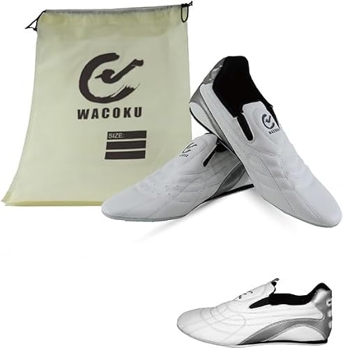 Playwell Wacoku Martial Arts Training Shoes (Karate, Taekwondo, Kung fu Trainers) - White