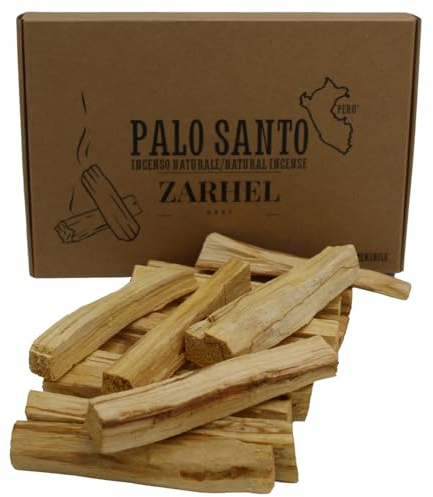 ZARHEL 8893 Palo Santo Purificazione, 15 Legnetti XL di Incenso Naturale, Bastoncini Incenso per Meditazione e Aromaterapia, 100% ecosostenibile dal Perù (15)