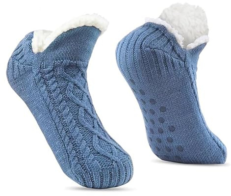 Chaussettes stoppeurs pour femme 40-42, chaussures de cabane pour femme, chaussettes faucon pour femme, homme, chaussettes chaudes pour l'hiver - Chaussons de lit moelleux pour l'intérieur -