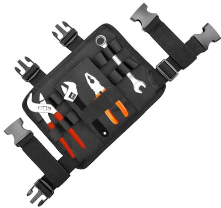 AMONENZ Werkzeug Gürteltasche, Kellnertasche mit Gürtel Gürtel Abnehmbar, Werkzeugtasche Mehrere Taschen für Handwerkzeuge, für Elektriker, Schreiner, Automechaniker