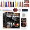 ROFPM Leather Repair Kit, 10 Colors Car Leather Repair, Leather Restorer for Sofas, Leather Repairs Kit Brown, Leather Filler Repair Kit, Leather Products Crack, Fade, Wear Color Repair Paste 200ml