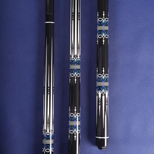 Teekerwang 58 Glass Fibre Billiard Pool Cue Stick, Professional Low Deflection Pool Sticks, 58-inch Professional Pool Sticks for Adults Technology Pool Cue Billiard Cues 13MM Tip (Model C)