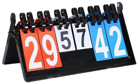 Oxxggkao Tabla de puntuación impermeable para baloncesto, voleibol, tenis de mesa, tablero de competición deportiva, para interiores y exteriores, baloncesto, fútbol, béisbol