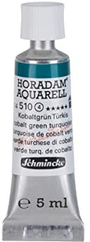 Schmincke – HORADAM® AQUARELL - feinste Künstler-Aquarellfarben, Kobaltgrün Türkis - 5 ml