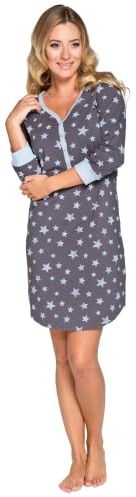 Italian Fashion IF Nattlinne För Kvinnor Ammande Nattlinne Gravid Graviditet Sovkläder Gravidmode Med Fullängds Knappslå Födelseskjorta För Gravida Kvinnor