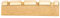 Musiclily Basic 38mm Messing E-Bass Sattel Vorgekerbt Brass Bass Nut für 4-Saiter Precision/Jazz Bass, 38x6x9mm