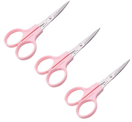 3 Pcs Small Embroidery Curved Scissors Cross Stitch Sewing Craft Small Tools DIY Scissors for Crafting, Sewing, Dressmaking, Cloth