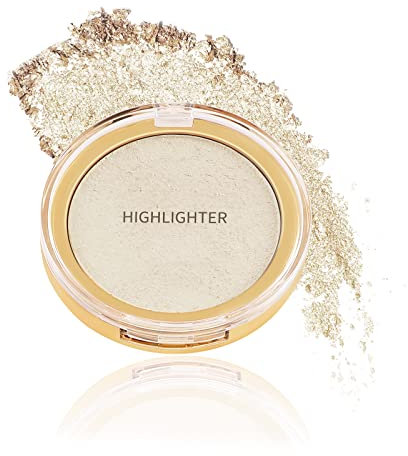Boobeen Highlighter Powder Palette - Glow Shimmer Illuminator für Gesicht Highlighter Make-up, Long Lasting Brighten Skin