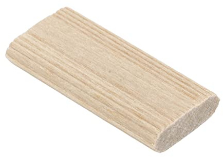 Bouchon de Tenon Domino en Bois de Hêtre 50 Pièces, Tiges de Cheville en Bois 6 X 40 Mm, Goupilles de Cheville en Bois pour L'artisanat de Meubles en Bois, épissage de Meubles,