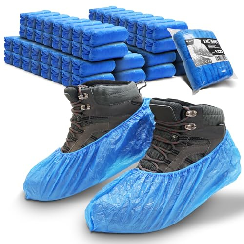1000 Pack Box | RE-GEN Premium Waterproof Shoe Covers | Premium Grade Anti-Slip Durable Overshoes | Fits up to size 12, all types of footwear | Suitable for indoor & outdoors