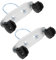 KONTONTY Replacement Parts for Outdoor Heater Mobile Caster Brackets Pulley Swivel Replacement Wheels for Electric Kit