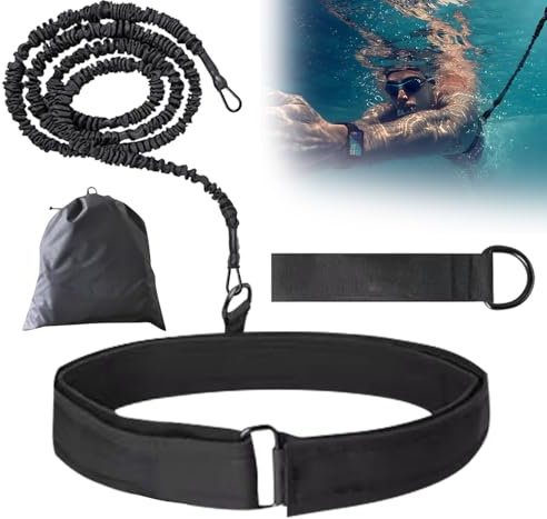 Landrain Schwimmgürtel Erwachsene, 2.5-7.5m Einstellbare Schwimmgurt für Pool