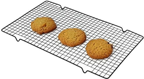 KARL HAUSMANN Grille de Refroidissement en Acier Inoxydable - 41x25 cm - Grille Patisserie Rectangulaire - Grille Refroidissement Patisserie INOX - Support à Gâteau Idéal pour Boulangerie et Glacage