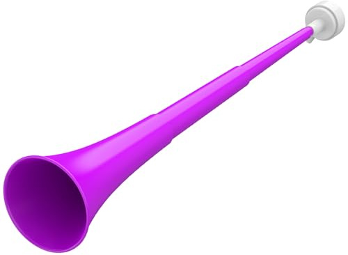 Collapsible Stadium Horn 24 Inch Vuvuzela Plastic Trumpet Blow Horns Noisemakers Loud Sound Soccer Cheer Horn for Sporting Events Graduation Games School Party Supplies Favors Accessories