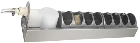 Beimus Bebedero para Aves De Corral con Recarga Automática Acero Inoxidable Calidad Alimentaria Base Estable Fácil Limpiar Gallineros Bebedero Pollos Recarga Automática