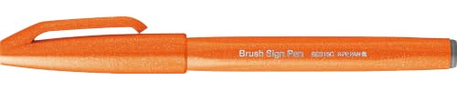 Pentel SES15C-F Fiberpenna med flexibel penselliknande spets orange