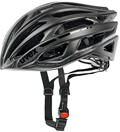 uvex Unisex-Erwachsene Race 5 Classic Fahrradhelm, Black mat-Shiny, 52-56 cm