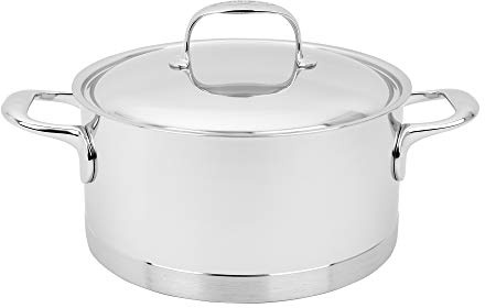Demeyere Atlantis Saucepan with Lid Diameter 22 cm 4 Litres Height 11 cm