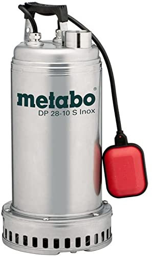 Metabo Drainagepumpe DP 28-10 S Inox (604112000) Karton, Nennaufnahmeleistung: 1850 W, Max. Fördermenge: 28000 l/h, Max. Förderhöhe: 17 m