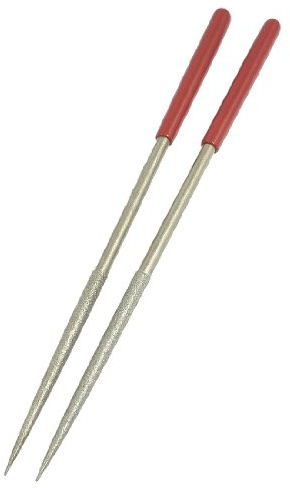 4.5mm x 180mm Lapidary Jeweler Round Rat Tail Diamond Needle Files 2 Pcs